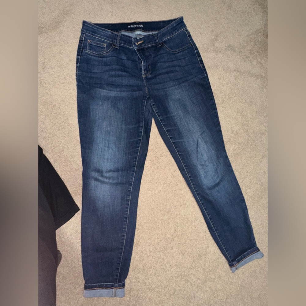Maurices Dark Wash jeggings